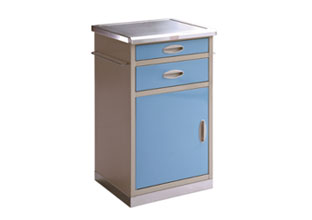 HX352 Bedside Cabinet with Stainless Steel surface and Base